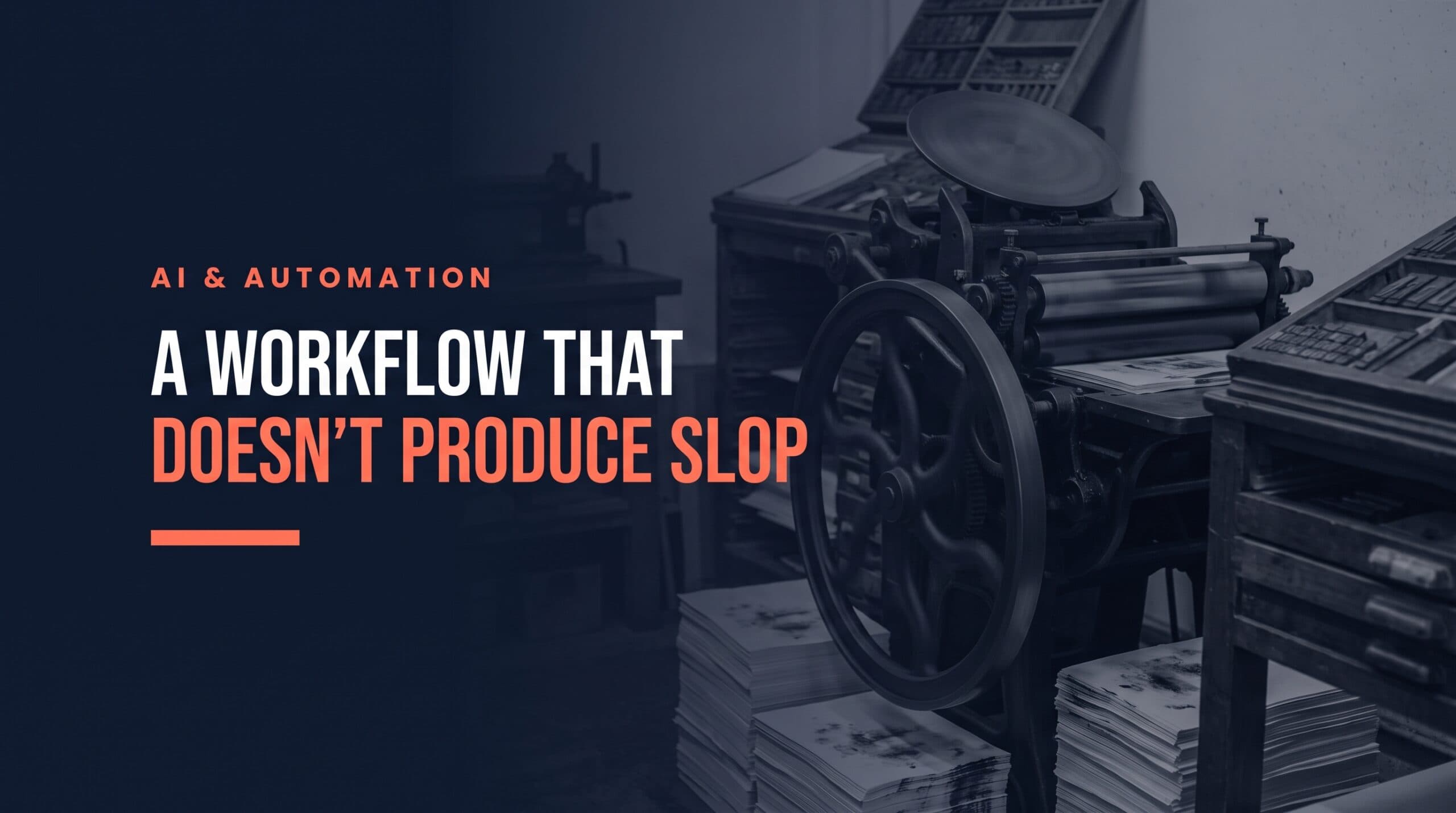 AI Content Production: A Workflow That Does Not Produce Slop