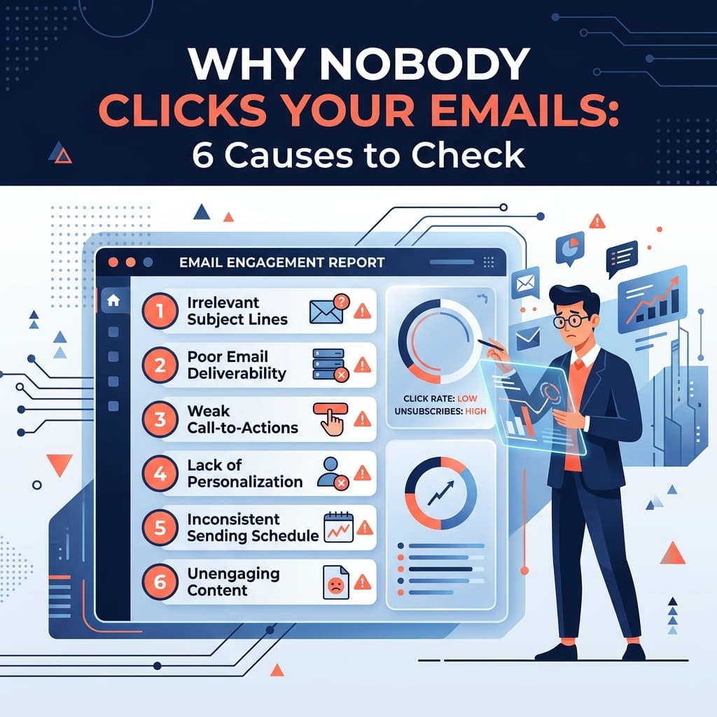 Why Nobody Clicks Your Emails: Six Causes to Check